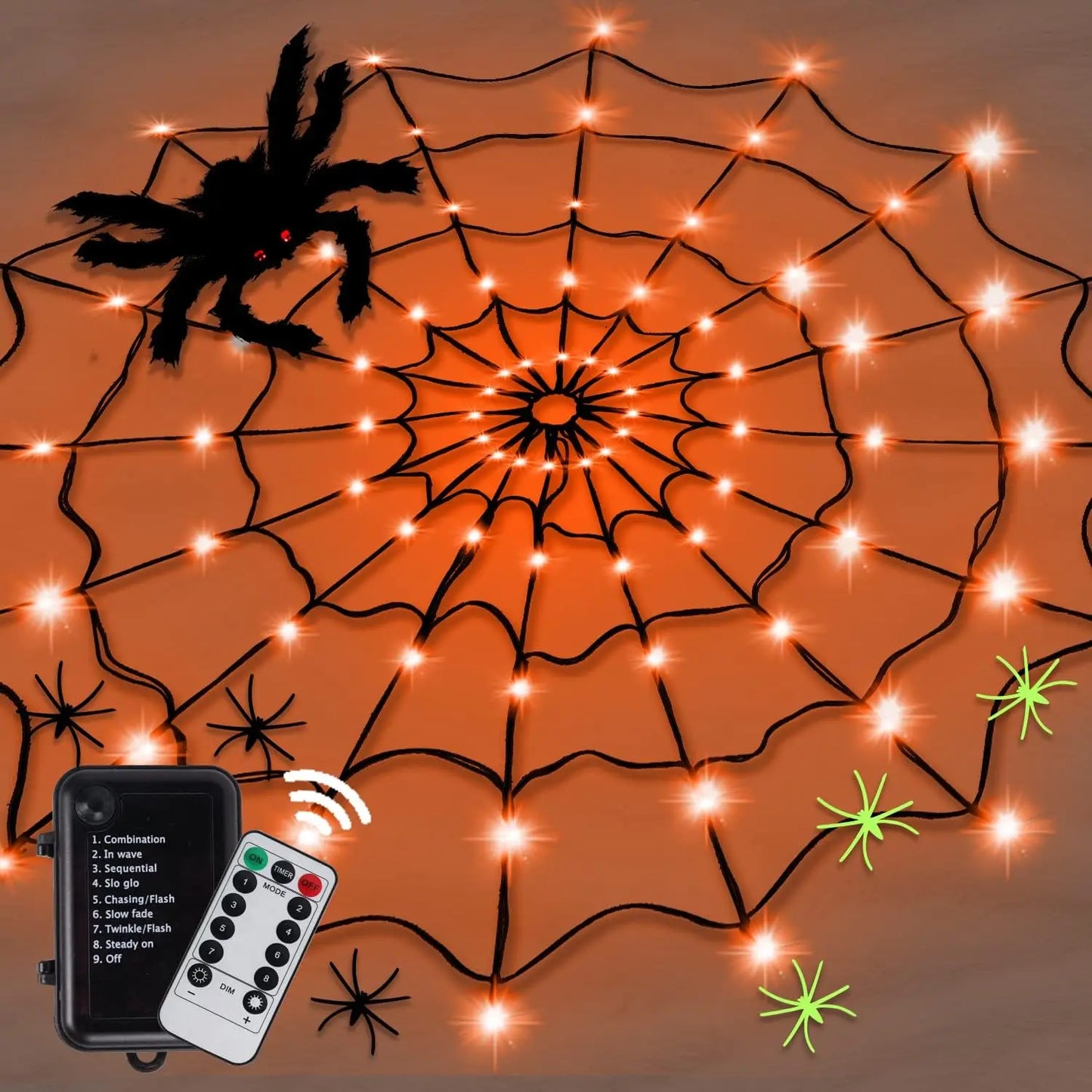 Spooky Spider Web Lights