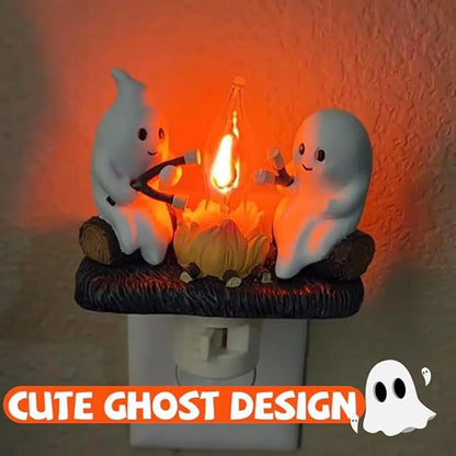 Spooky Ghost Campfire Plug-In Light