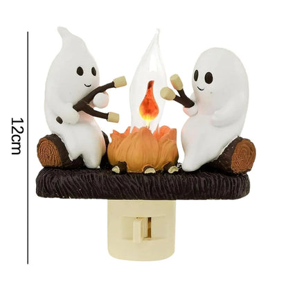 Spooky Ghost Campfire Plug-In Light